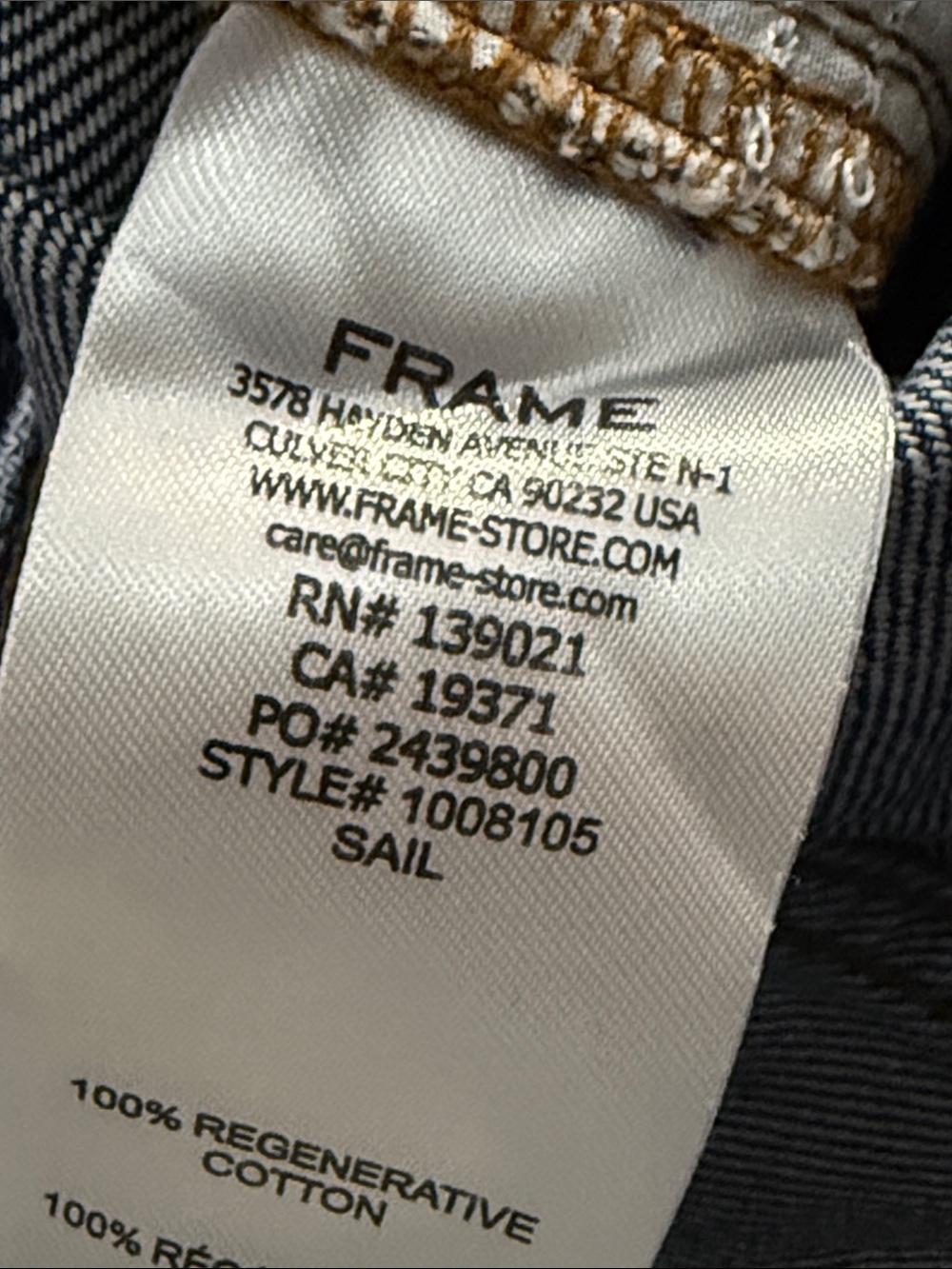 FRAME The Hang Relaxed Straight Leg Jeans Size 28 - Picture 8 of 11